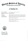 CimFAX 美國商標註冊證